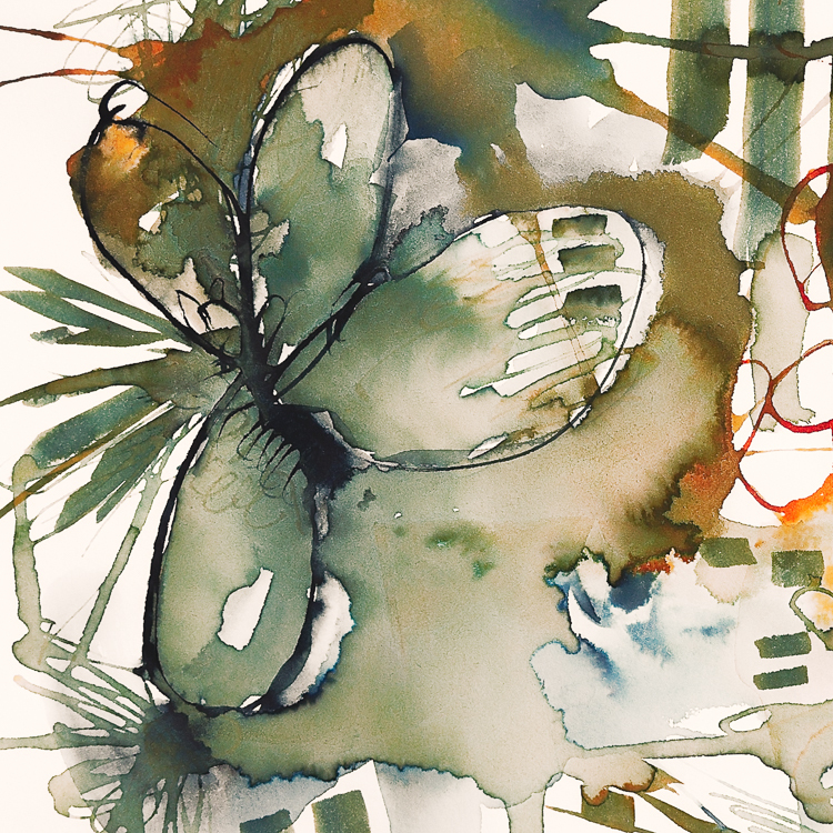 Aquarel en inkt